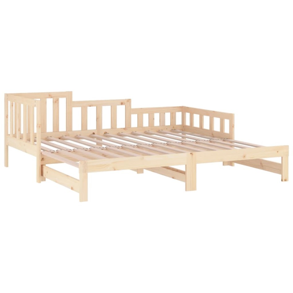 Sofá cama extraíble madera maciza de pino 2x(80x200)