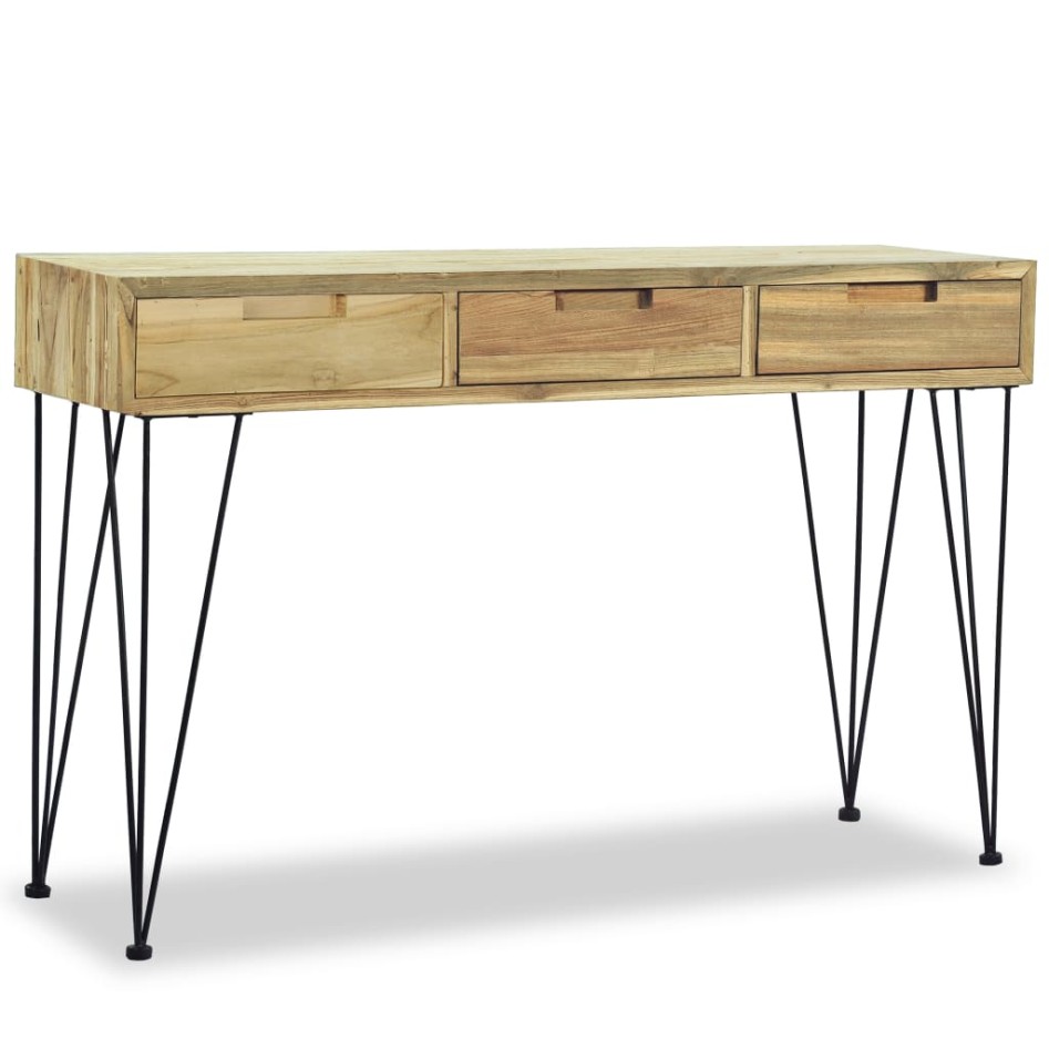 Mesa consola 120x35x76 cm madera de teca