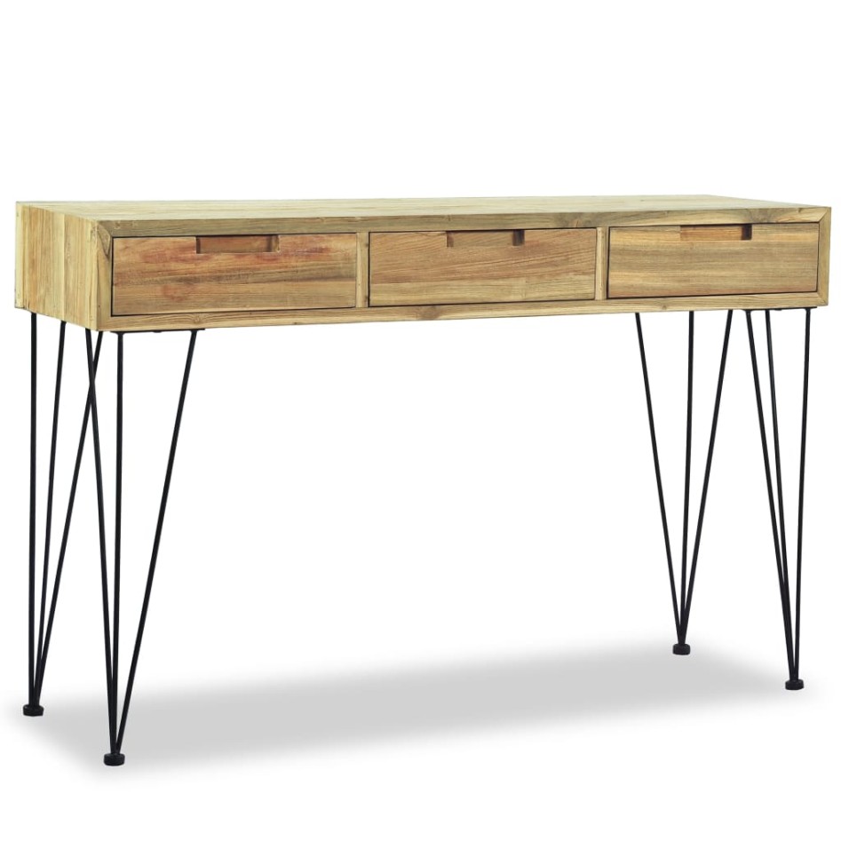 Mesa consola 120x35x76 cm madera de teca