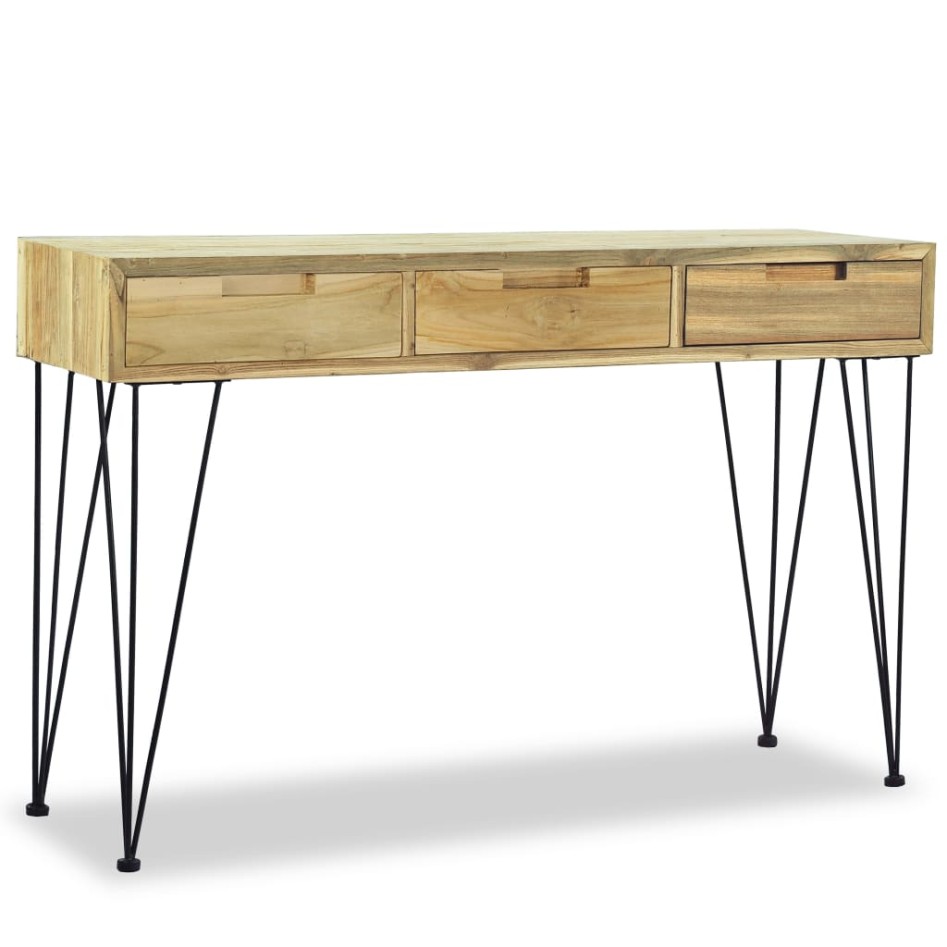 Mesa consola 120x35x76 cm madera de teca