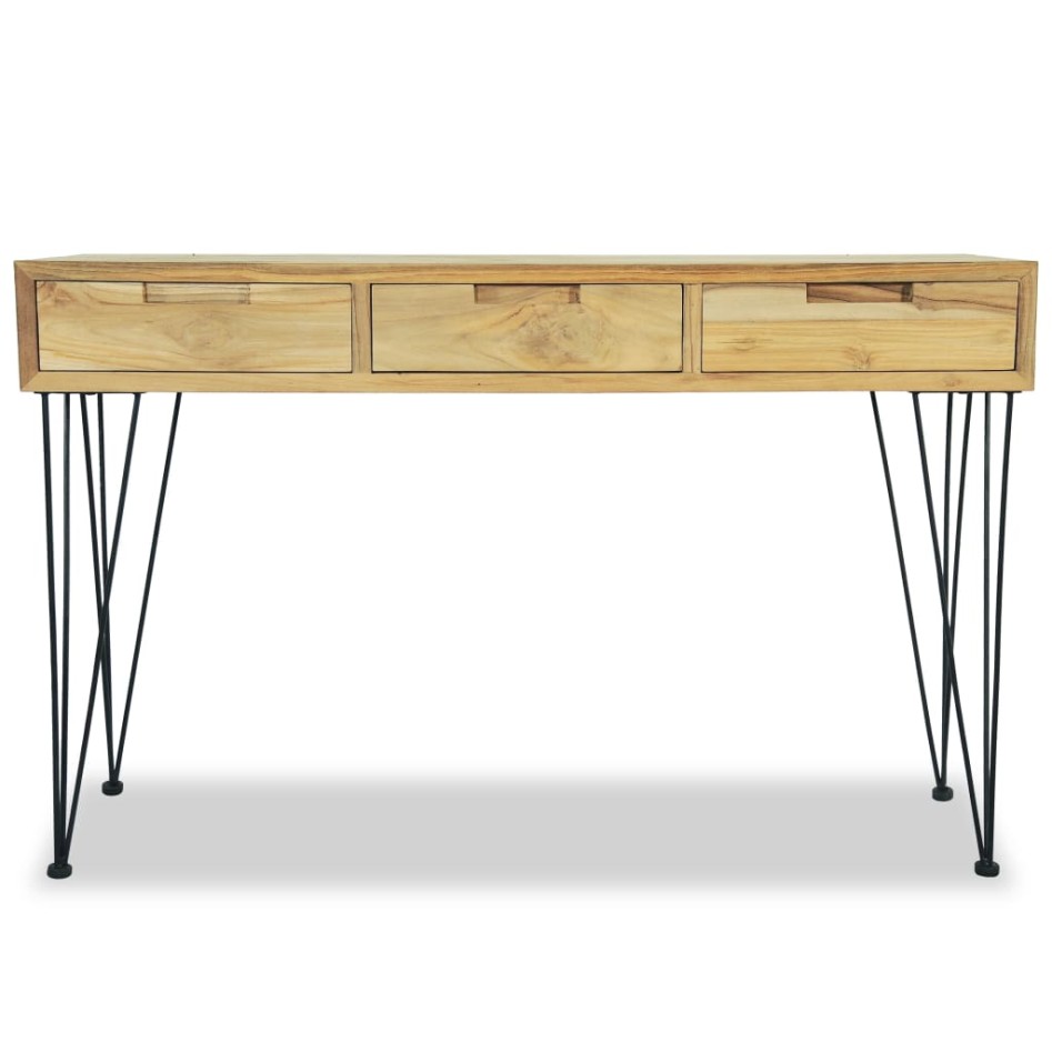 Mesa consola 120x35x76 cm madera de teca