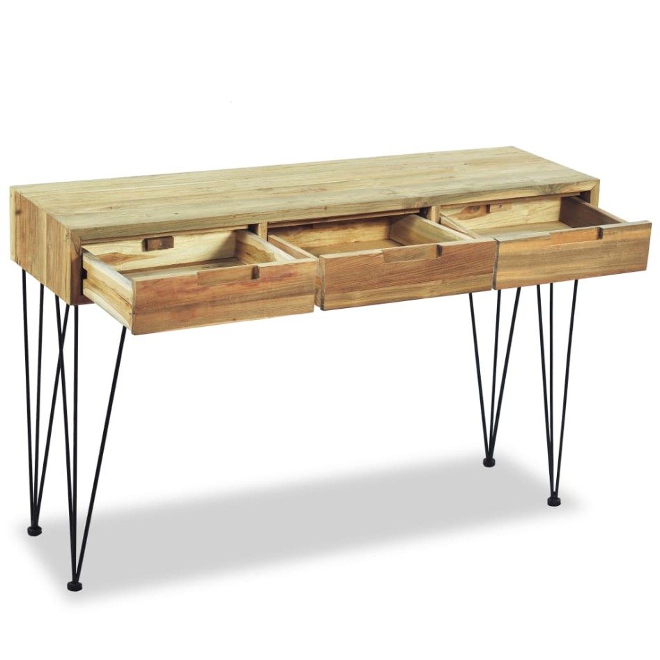 Mesa consola 120x35x76 cm madera de teca