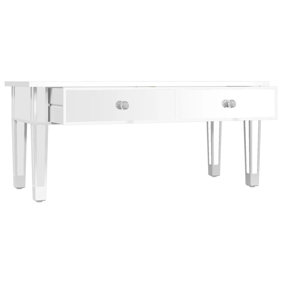 Mesa de centro especular madera tecnológica vidrio 106x45x45