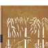 Puerta de jardín acero corten diseño bambú 105x180