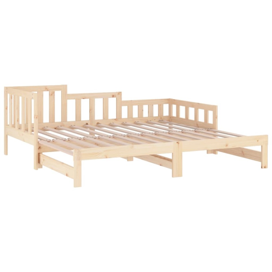 Sofá cama extraíble madera maciza de pino 2x(90x200)