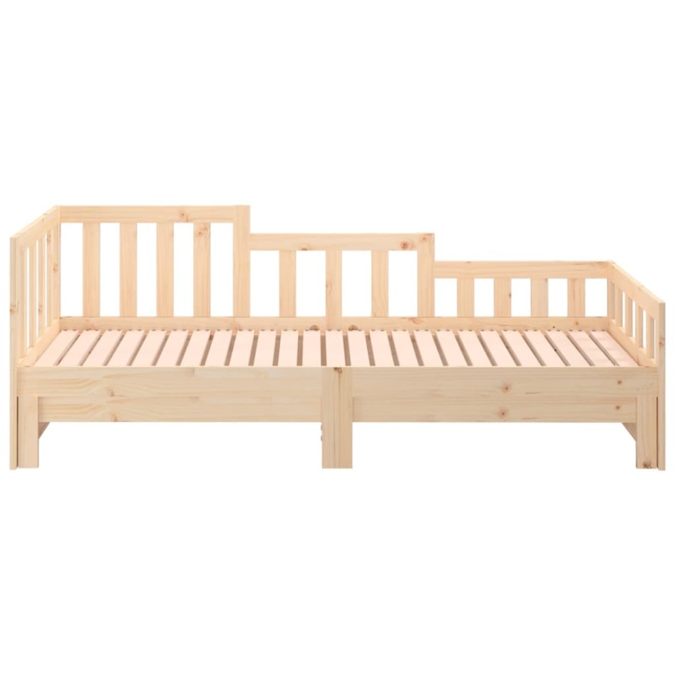 Sofá cama extraíble madera maciza de pino 2x(90x200)