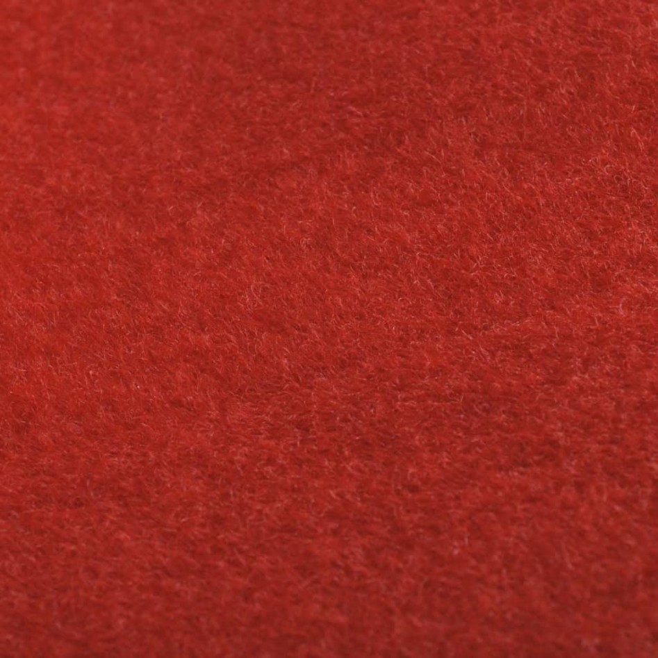 Alfombra de pasillo  roja 1 x 20 m muy densa 400 g /