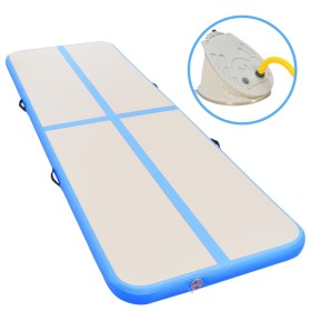 Esterilla inflable de gimnasia con bomba 600x100x10 cm PVC