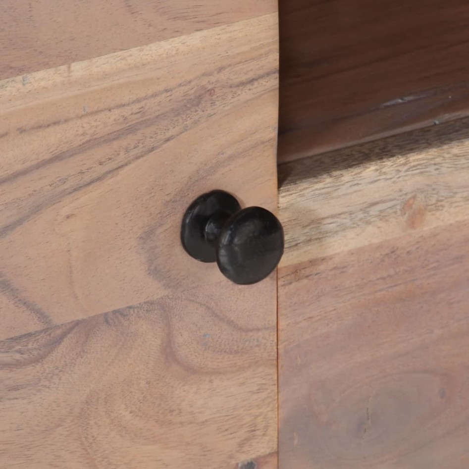 Mueble de TV de madera maciza de acacia 118x30x40