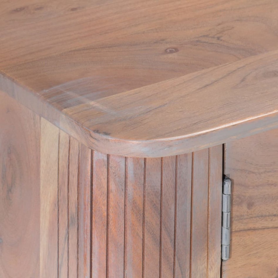 Mueble de TV de madera maciza de acacia 118x30x40