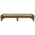 Sofá cama extraíble madera maciza de pino marrón 2x(90x200)