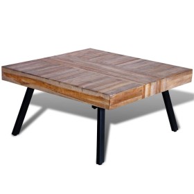 Mesa de centro cuadrada madera de teca