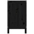 Baúl para la colada madera maciza de pino negro 88,5x44x76
