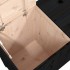 Baúl para la colada madera maciza de pino negro 88,5x44x76