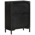 Aparador de hierro y madera maciza de mango negro 55x30x77