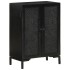 Aparador de hierro y madera maciza de mango negro 55x30x77