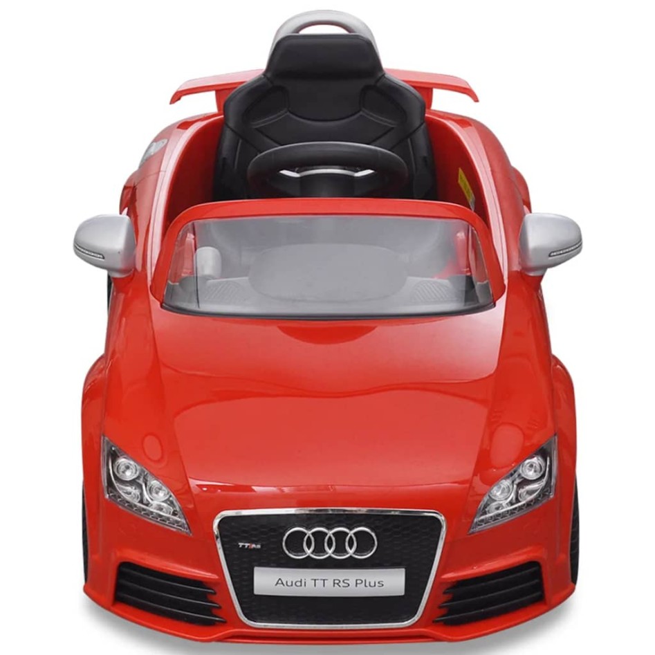 Coche de juguete rojo con mando, modelo Audi TT