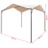 Cenador carpa 3x3 m de acero