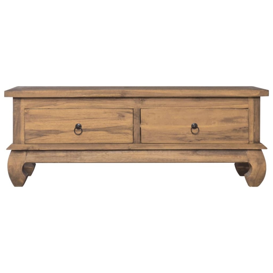 Mueble para TV de madera maciza de teca 110x35x40