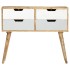 Aparador de madera maciza de mango 85x40x71