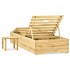 Tumbona con mesa madera de madera de pino impregnada