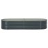 Arriate de acero galvanizado gris 240x80x44