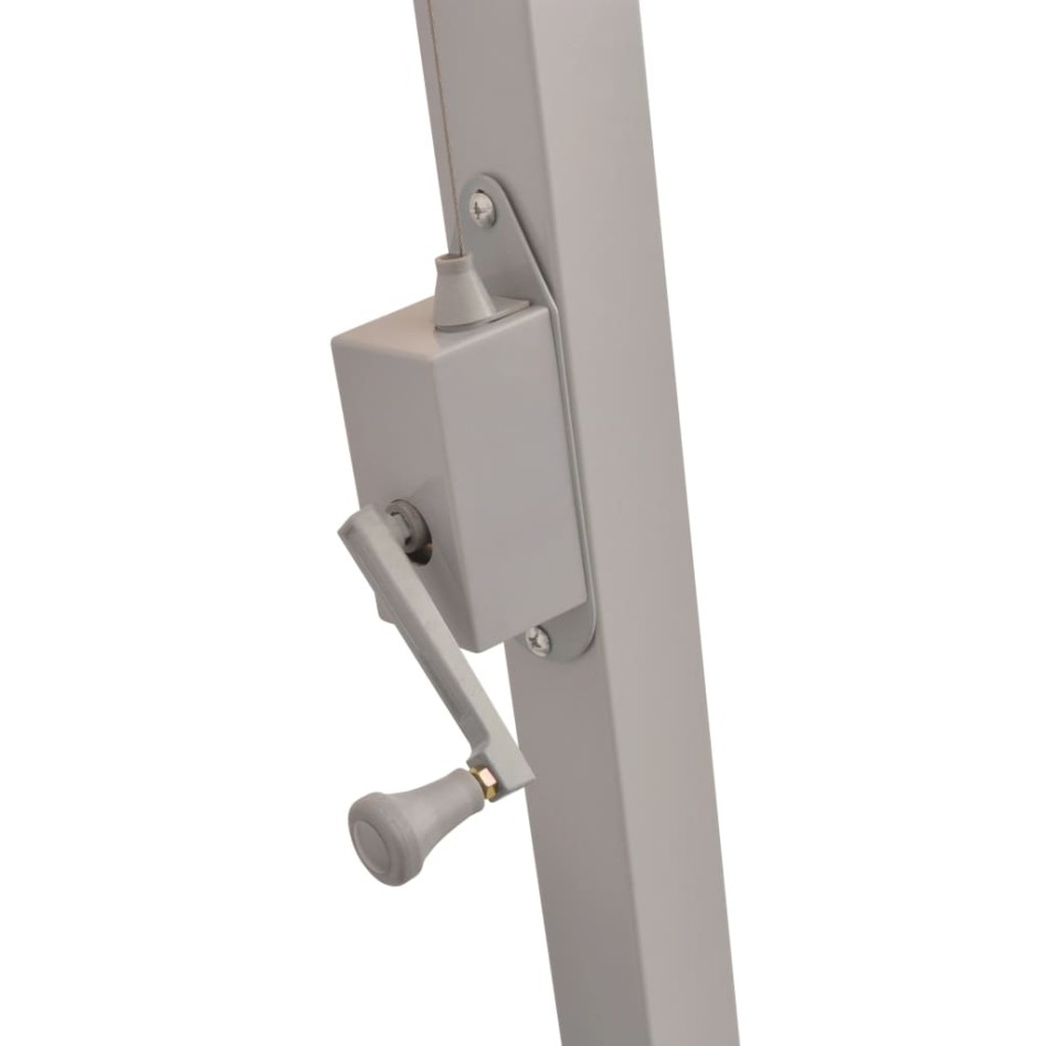 Sombrilla colgante con palo de aluminio 300x300 cm