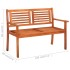 Banco de jardín 2 plazas 120 cm madera de eucalipto