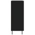 Aparador de madera de ingeniería negro 69,5x34x90