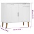 Aparador MOLDE madera maciza de pino blanca 90x40x80