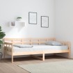 Sofá cama madera maciza de pino 90x200 cm