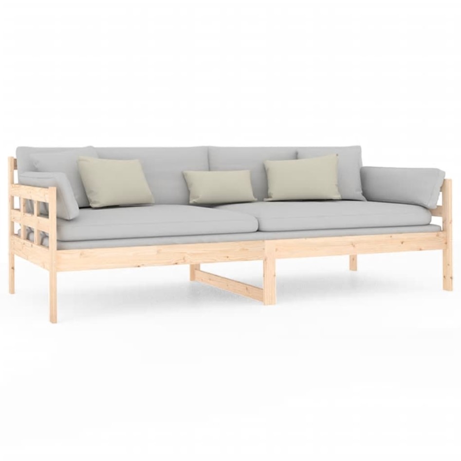 Sofá cama madera maciza de pino 90x200