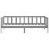 Sofá cama de madera maciza de pino gris 90x200