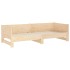 Sofá cama extraíble madera maciza de pino 2x(90x200)