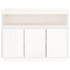 Aparador de madera maciza de pino blanco 104,5x34x80