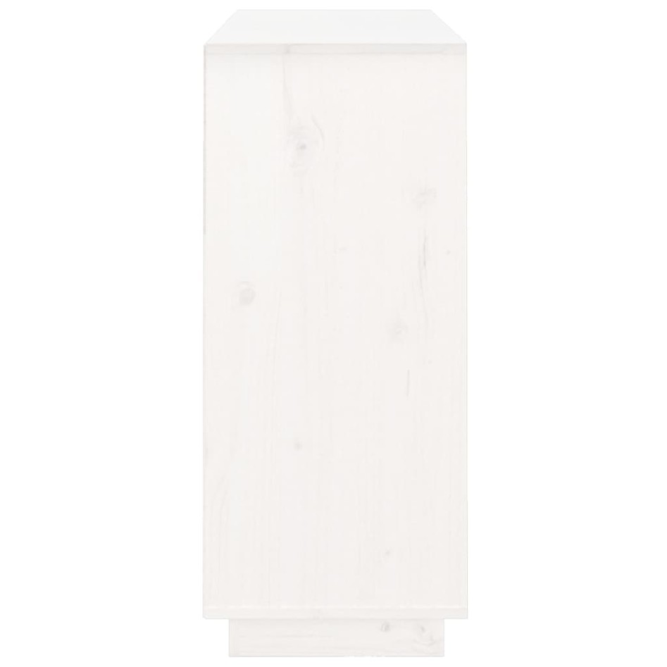 Aparador de madera maciza de pino blanco 104,5x34x80