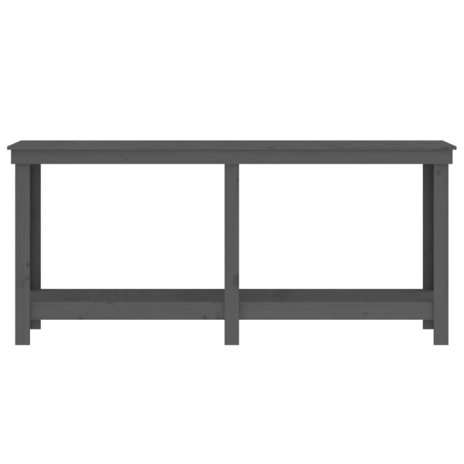 Banco de trabajo de madera maciza de pino gris 180x50x80