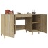 Escritorio madera contrachapada roble Sonoma 140x50x75