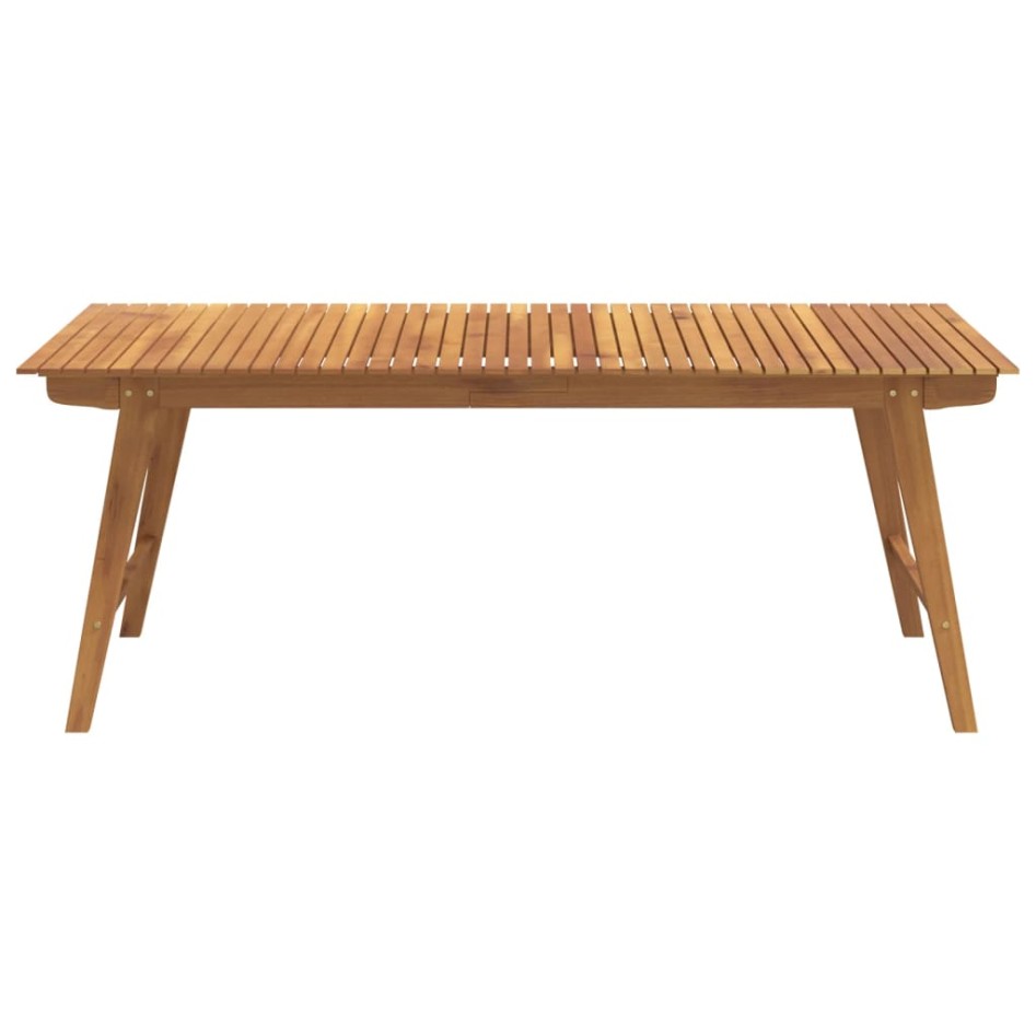 Mesa de jardín madera maciza de acacia 200x90x75