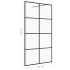Mampara ducha accesible vidrio ESG transparente negro 90x195