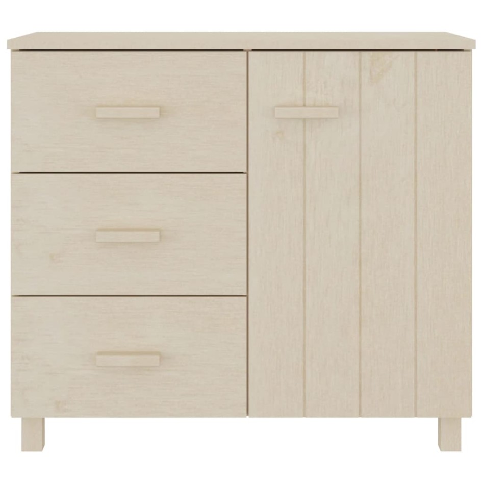 Aparador HAMAR madera de pino maciza marrón miel 90x40x80