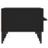 Mueble de TV madera de ingeniería negro 150x36x30