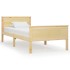 Estructura de cama madera maciza de pino 100x200