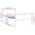 Estructura de cama madera maciza de pino 100x200
