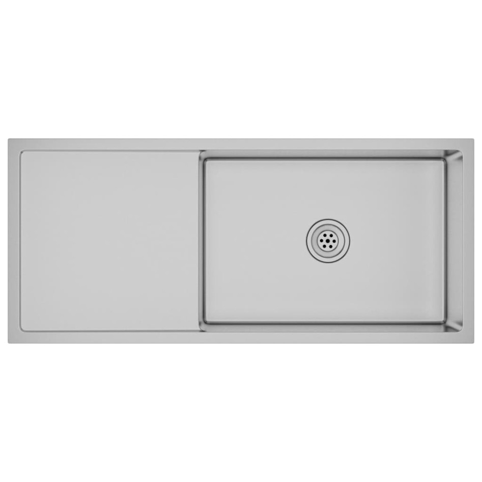 Fregadero de cocina hecho a mano de acero