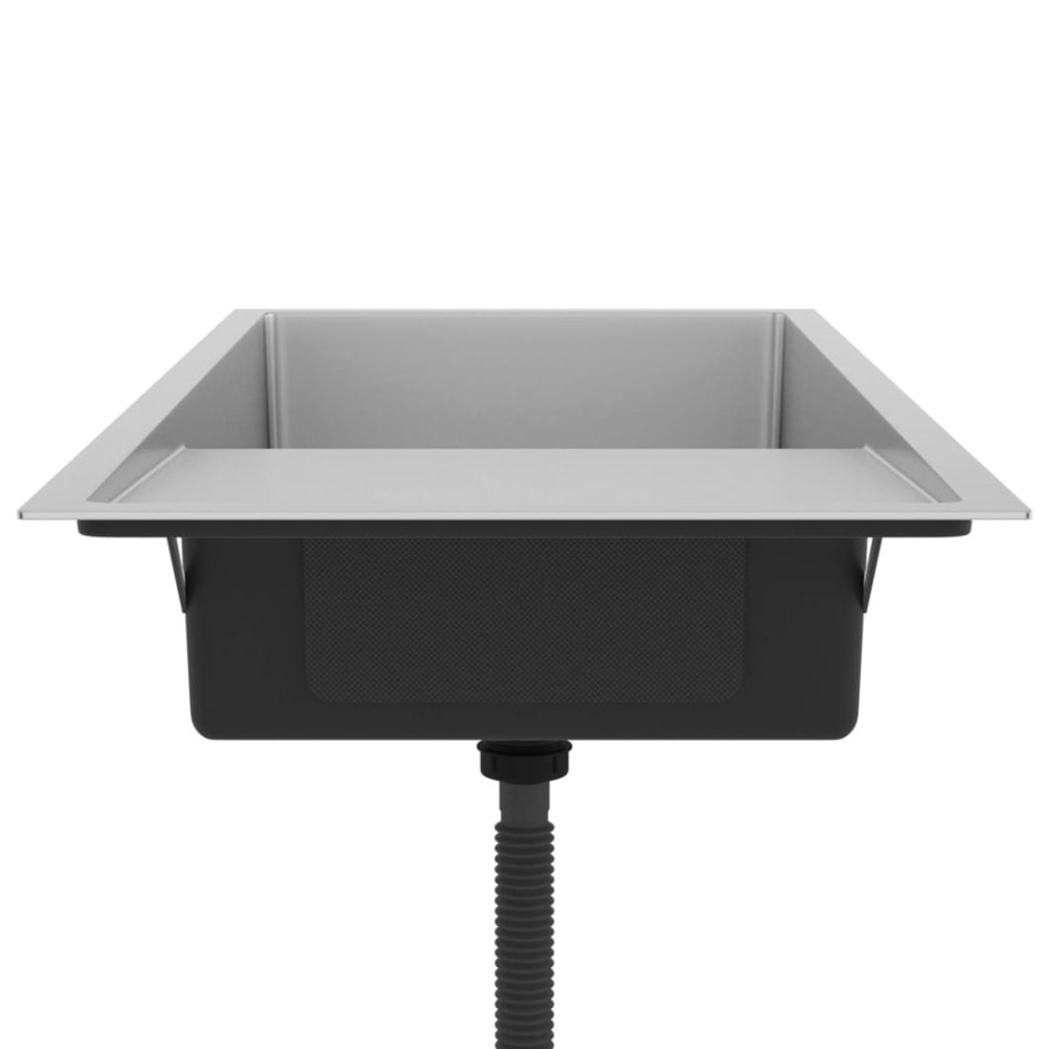 Fregadero de cocina hecho a mano de acero