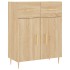 Aparador alto madera contrachapada color roble 69,5x34x180