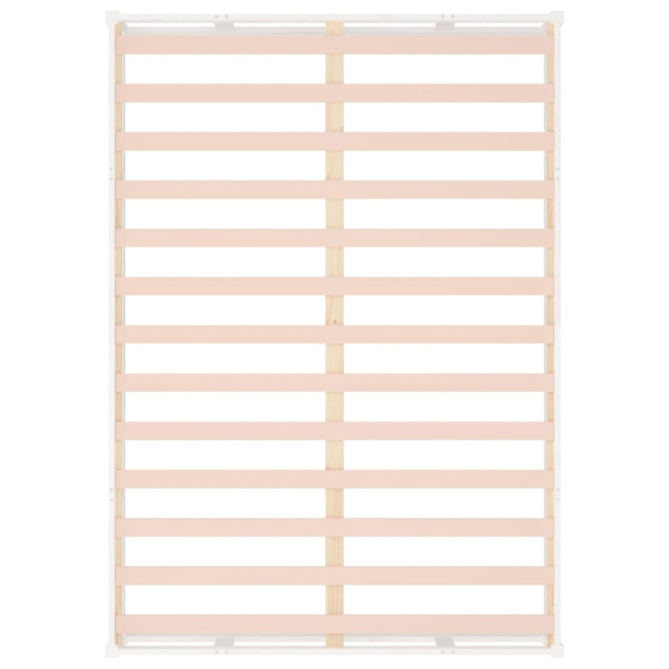 Estructura de cama de madera maciza 140x200