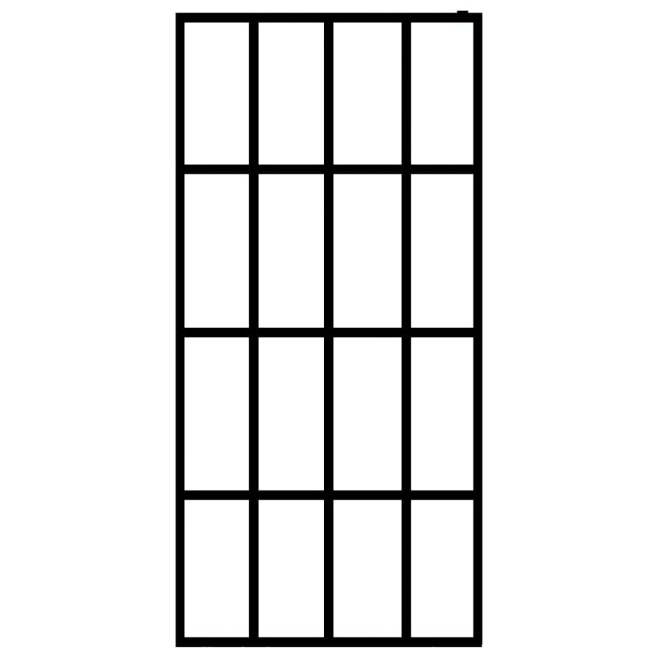 Mampara de ducha vidrio templado esmerilado 90x195