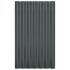 Paneles tejado 36 uds acero recubierto gris antracita 60x36